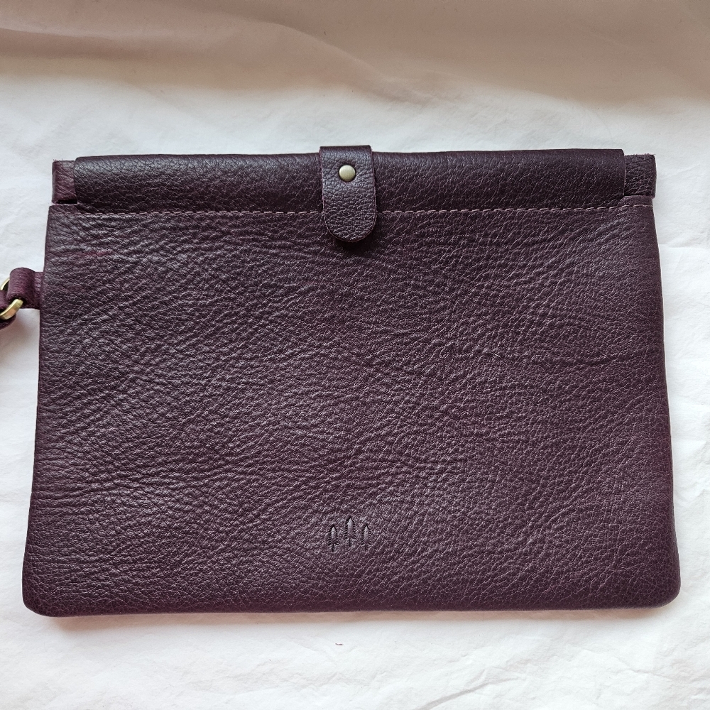 Portland Leather Snap Clutch